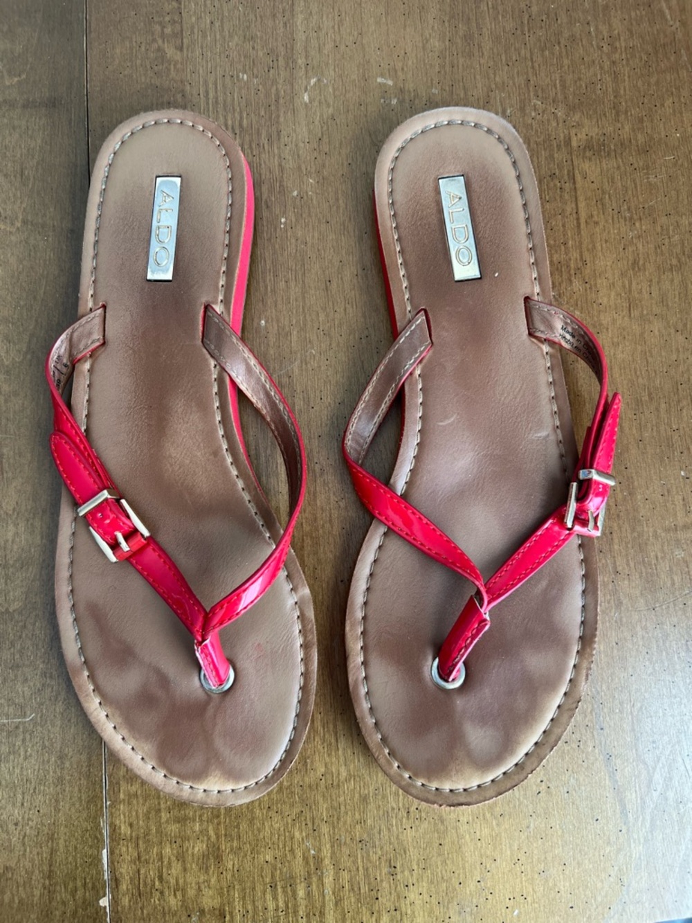 💕 Aldo Red Women's Sandals Size‎ 8